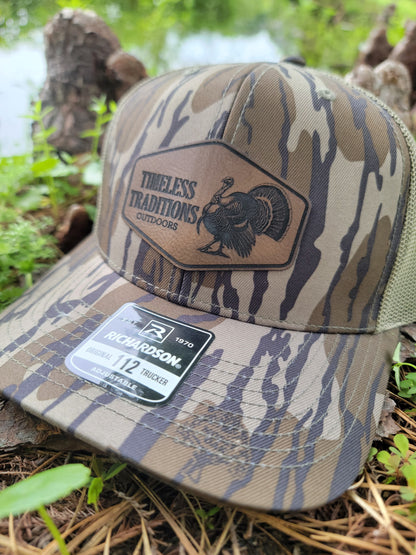 Strutting Turkey Leather Patch 112 Snapback