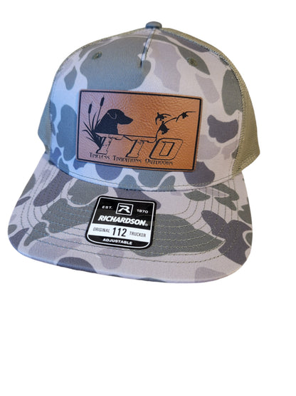 Duck Dog Leather Patch 5 Panel Trucker