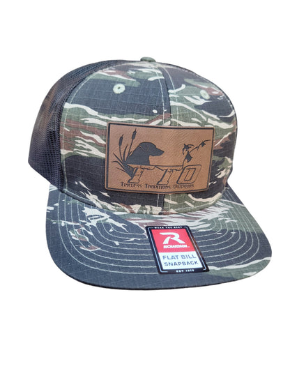 Flat Bill Snapback Trucker Duck Dog Patch